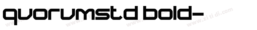 quorumstd bold字体转换
